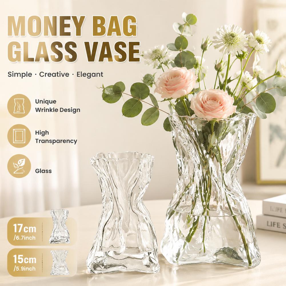 Badminton Live - Vase en verre transparent créatif en