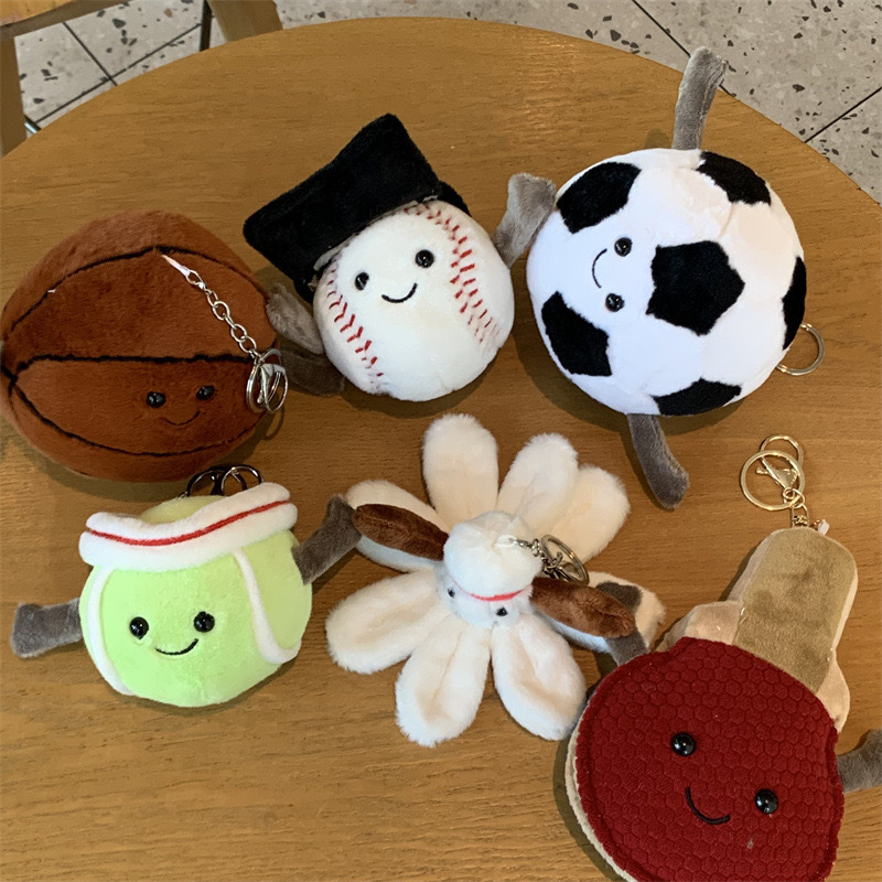 Porte-clés en peluche, mignon, - Badminton Tv avis et prix